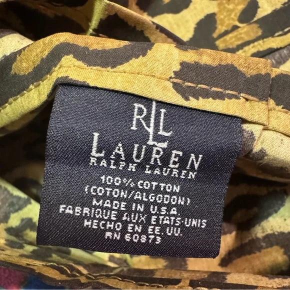 Ralph Lauren Home Aragon full flat leopard sheet. Only one.  Classic.  New. - Picture 5 of 6